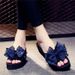Women's Summer Outdoor Bowknot Slide High Heel Beach Slippers Non-Slip Thick Sole Sandals For Women_vogvips.com