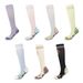 Professional muscle sports yoga socks women's summer thin long tube Pilates silicone non slip pressure slimming calf socks_vogvips.com
