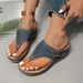 Women's Shoes Flip Flops Women Summer Large Size Hollow Metal Thick Soled Sandals Women_vogvips.com