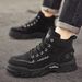 New Leather Spring Men's Shoes High-top Men's Heightening Tooling Martin Boots_vogvips.com