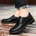 Autumn New Soft Sole Two-Layer Cowhide Business Casual Men's Formal Leather Patchwork Lace-Up Single Shoes_vogvips.com