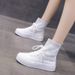 High-top Sock Shoes For Women 2025 Spring Thin Casual Sports Flat Slip-on Summer Breathable Slimming Knitted Boots_vogvips.com