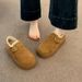 Thick-Soled Fleece-Lined For Women 2025 New Autumn Winter Loafers Warm Snow Boots Low-Cut Cotton Shoes_vogvips.com