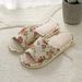 Slippers Indoor Home Breathable Women Men Slides Linen Couples Anti-slip Beach Sandals Shoes Comfortable Flats_vogvips.com