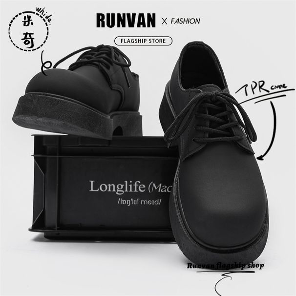 ShoeVault Summer 2025 New Wenzhou Leather Shoes Men's Casual Derby Wide Toe Hairstylist Japanese Style_vogvips.com