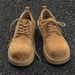 ShoeVault Cleanfit Big Toe Suede Derby For Men And Women Thick Sole Height Increasing British Style Workwear Low-top Yellow Boots_vogvips.com