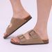 Bebealy Summer Women's Clogs Women's Cork Slippers Soft Beach Sandals Retro Mules With Adjustable Buckles Unisex Home Sandals_vogvips.com