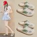 Half Tray Mesh White Shoes Female Student Height-increasing Shoes Breathable Board Shoes Casual_vogvips.com
