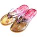 Women's Fashion Crystal Flip Flops Sandals Plus Size Beach Shoes_vogvips.com