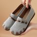Women's 2026 New Style Single Dropshipping Versatile Casual For Women Wide Fat Feet Slip-On Mom Shoes_vogvips.com