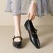 Square Toe French Mary Jane Soft Sole 2025 Spring Autumn Little Style One Strap Shallow Mouth Single Shoes For_vogvips.com