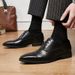 Leather Three Joint 2025 New Model Increased Height Inside, Business Men's For Formal Wear, Soft Soled Oxford Shoes With_vogvips.com