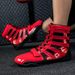 New Men's And Women's Boxing Shoes, Sanda Shoes, High Top Comprehensive Training Shoes, Wrestling Shoes, Long Boots, Boxing Shoes_vogvips.com