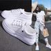 Women's Casual Thick-soled White Sneakers, Korean Style, New Versatile Spring 2026 Model, Height-increasing For Students_vogvips.com