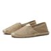 Men's Shoes Retro Style Breathable Canvas Shoes, Summer Linen Men's Fisherman Shoes, Casual Slip On Cotton And Linen Durable Loafers_vogvips.com
