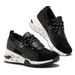 Lace Up Single Shoe Autumn New Style Thick Sole Leopard Print Flat Bottom Casual Sports Dad Shoes_vogvips.com