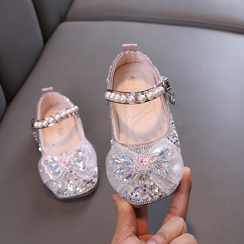 New Lady Baby Girls Girl Princess Diamond Single Shoe Shoes Dance Show Shoes_vogvips.com