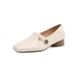 2025 Sprig Ad Autum New Retro Small Thick Heel Camellia Sigle Shoes Leather Soft Sole Shallow Mouth Loafers For_vogvips.com