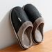 Big Size Winter Casual Men's Slippers Indoor Waterproof PU Leather Home Shoes Fur Flat Warm Fashion Bedroom Houseshoes_vogvips.com