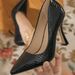 Black Spring And Fall Stiletto Heels With Pointed Toes And Shallow Mouth Single Shoes For Women_vogvips.com