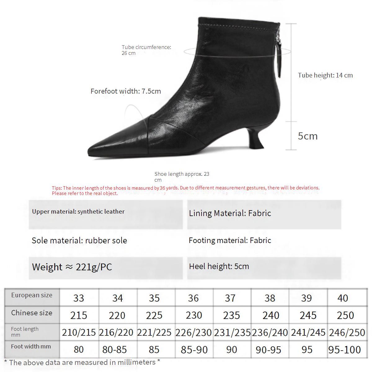 Cameido French Style Pointed Toe Slim Heel Fashion Boots For Autumn_vogvips.com