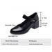 Women's Comfortable Slip-On Loafers With Chunky Heel – Breathable PU Work Shoes For Spring & Summer, Soft Rubber Sole Casual Shoes In Black_vogvips.com