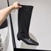2025 Autumn Winter New Knight Woven Fashion Versatile Women's British Style Over-the-Knee High Slim Boots_vogvips.com