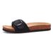 Bebealy Classic Women Sandals Unisex Women Clogs Shoes Casual Nonslip Beach Sandals Cork Footbed Slippers With Double Buckle_vogvips.com