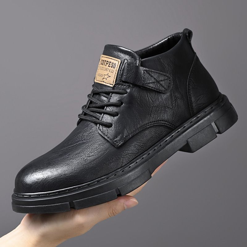 European Warm Series 2025 Autumn New Martin Versatile British Style Casual Ankle Men's Trendy Genuine Leather Cowhide Boots_vogvips.com