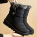 Women's Boots 2025 Trend Winter Shoes For Woman Winter Boots Ankle Low Heels Botas Mujer Waterproof Snow Boots With Fur Shoes_vogvips.com