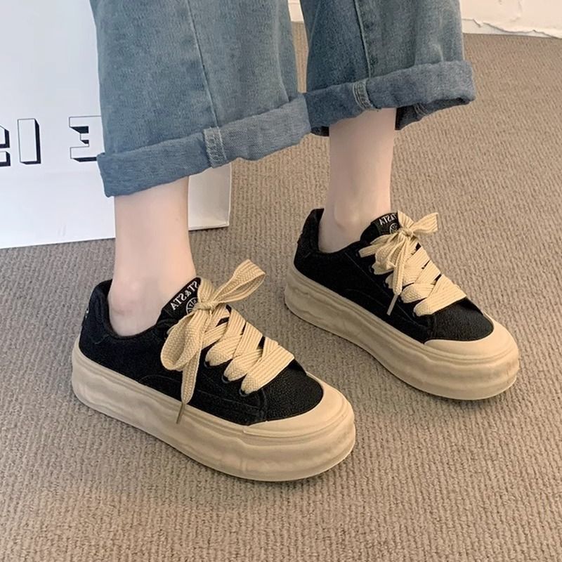 The Thick-soled Women's Sponge Cake 2025 Spring/Summer New Versatile Sneakers For Women_vogvips.com