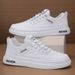 Men's Slip-on Sneakers Breathable White Flat Summer Casual Fashion Comfortable Lightweight Walking Shoes Trendy Soft Classic_vogvips.com