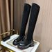 Large Tube Boots For Women, High Heel Sole Stretch Fat MM Thick Leg Over-the-Knee Long Boots, Plus Size Version_vogvips.com