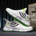 Couples' Trendy Men's And Women's Breathable Fly Woven Sports Summer Popcorn Running Shoes, Cold Sticky Jinjiang Shoes_vogvips.com