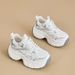 Women's Hidden Heel Polyurethane Dad Shoes 2025 New Spring Versatile Street Style Platform Thick Sole Casual Sneakers_vogvips.com