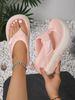 The New Thick-soled And High-soled Summer Flip-flops Increase Height, Are Fashionable And Simple, And Fit The Feet. They Can Be Worn Outside_vogvips.com