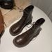 Women's Shoes Chunky Sole Retro Leather Martin Boots With Fur Lining For Autumn/Winter - Sizes 35-40 Brown Short Boots Women's Boots_vogvips.com