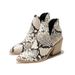 Women's Leopard Print Short Chunky Heel Ankle Boots Pointed Toe Leopard Print Martin Boots Fashion High Heels For Fall Winter_vogvips.com