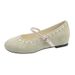 French Round-toed Evening Mary Jane Shoes By Marie Jeanne For Women In Spring, With Built-in Height, Paired With A Skirt, Low-cut Ballet Shoes_vogvips.com