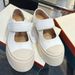 Song Zu'er's Same Style Mary Jane Women's Made Of Genuine Leather, Ugly And Cute Casual Shoes, Thick Sole Velcro, Big_vogvips.com