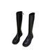 Brown Martin 2025 New Women's Spring And Autumn Single Slim Chimney White Long Boots For Women_vogvips.com