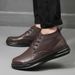 Top Layer Warm Snow Boots, Men's Velvet Men's Shoes, Outdoor Cold-proof Men's Boots, High-top Cotton Boots_vogvips.com