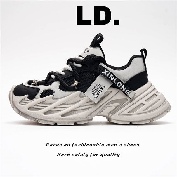 2026 Spring/Summer Hot-Selling Men's Dad Shoes, Summer Breathable Mesh Trendy FashiNew Thick-Soled Sneakers_vogvips.com