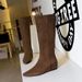 6632-35 Korean Version Women's Simple, Fashionable, Versatile. They Have A Mid Sloping Heel, And An Inner Height_vogvips.com