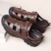 Men's Genuine Leather Slip-On Sandals - Breathable Soft Leather Beach Shoes With Rubber Sole - Casual Comfortable Footwear For Summer_vogvips.com
