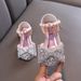 Girl Princess Small And Large Children Single Shoe Dance Show Shoe Bow Girl_vogvips.com