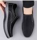 Men's Shoes Slip-on Casual Shoes Rubber Soft Sole Soft Leather Men's Casual Leather Shoes Dad Shoes_vogvips.com