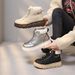 Martin Boots High-top Velvet Female Student Thick-soled Casual Warm Street Shot_vogvips.com