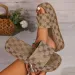 Large Size 36 43 Platform Flat Women Wear 2025 Fashion New Line Beach Slippers_vogvips.com