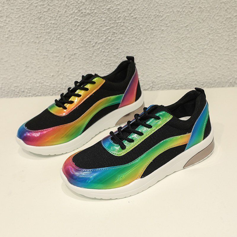 SHLIANG New Women's Colorful Running Sneakers Fashion Women Vulcanized Lightweight Female Platform Shoes Zapatillas De_vogvips.com